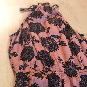 Floral print maxi dress